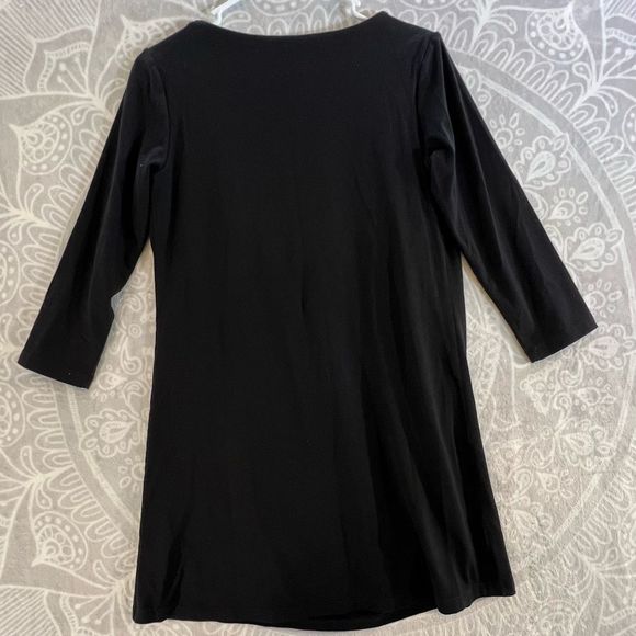 💚👗SUSANA MONACO LITTLE BLACK DRESS WOMEN SIZE M MEDIUM EUC PLEATED 0033 CASUAL - Picture 13 of 13